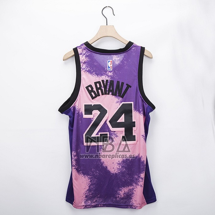 Camiseta Los Angeles Lakers Kobe Bryant NO 24 Fashion Royalty Violeta